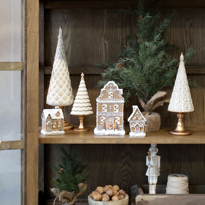 Golden Cream Christmas Tree - L