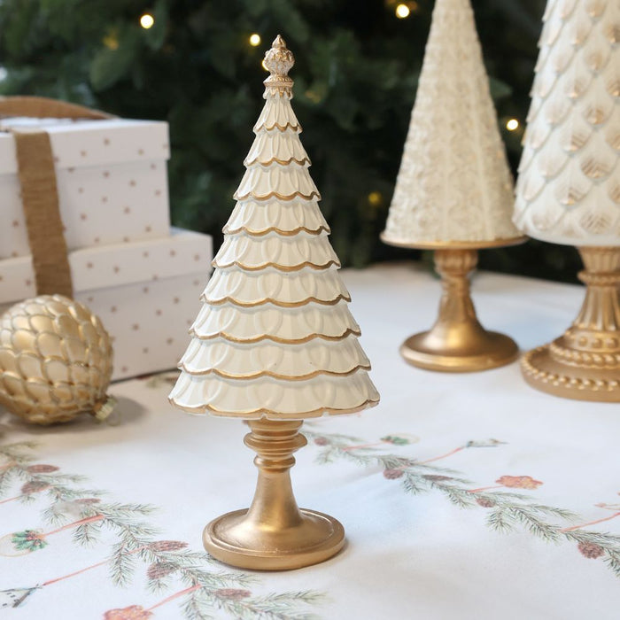 Golden Cream Christmas Tree - S