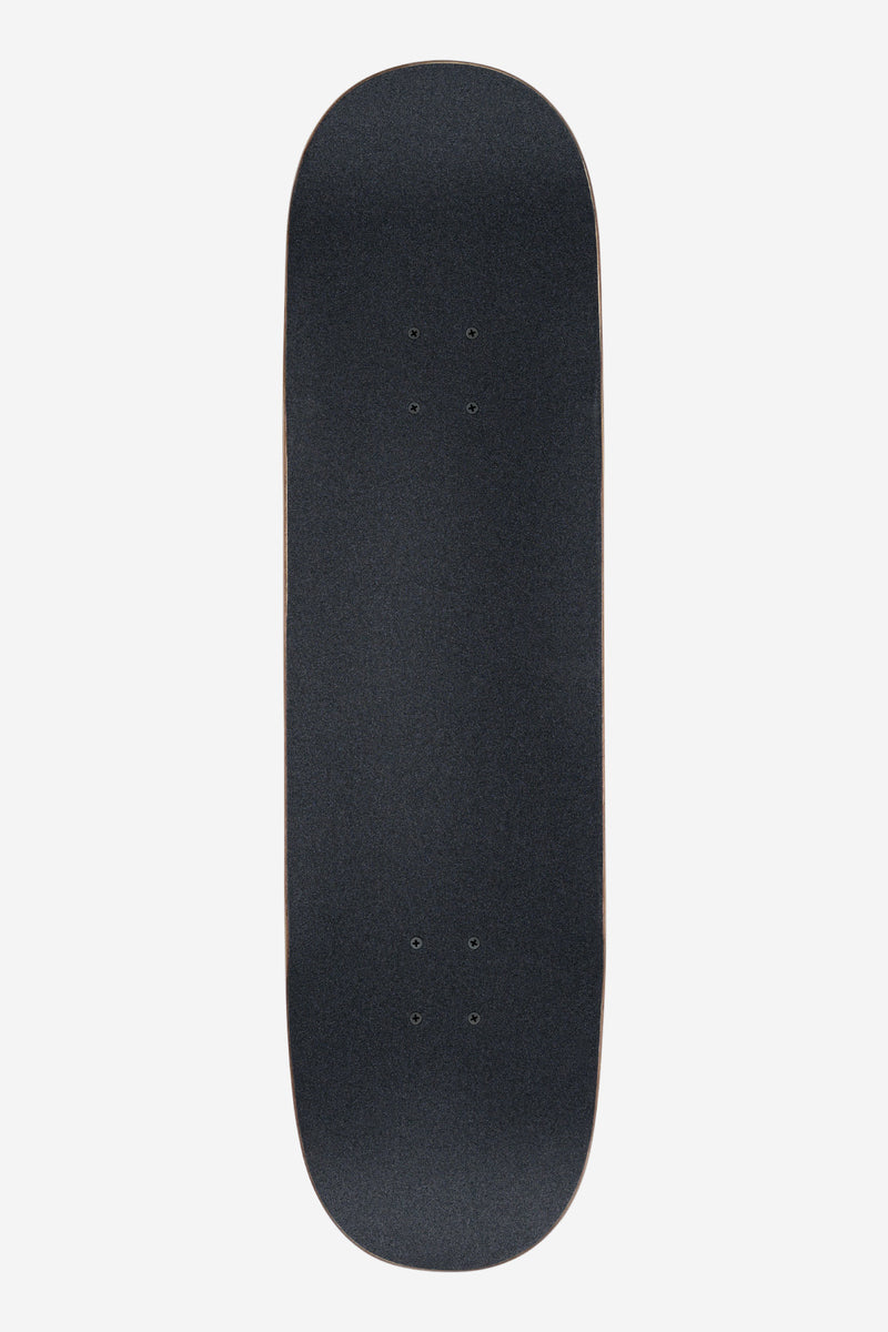 Top view of Midnight Blue 9.0 inch Goodstock deck showing grip texture and rounded nose and tail.