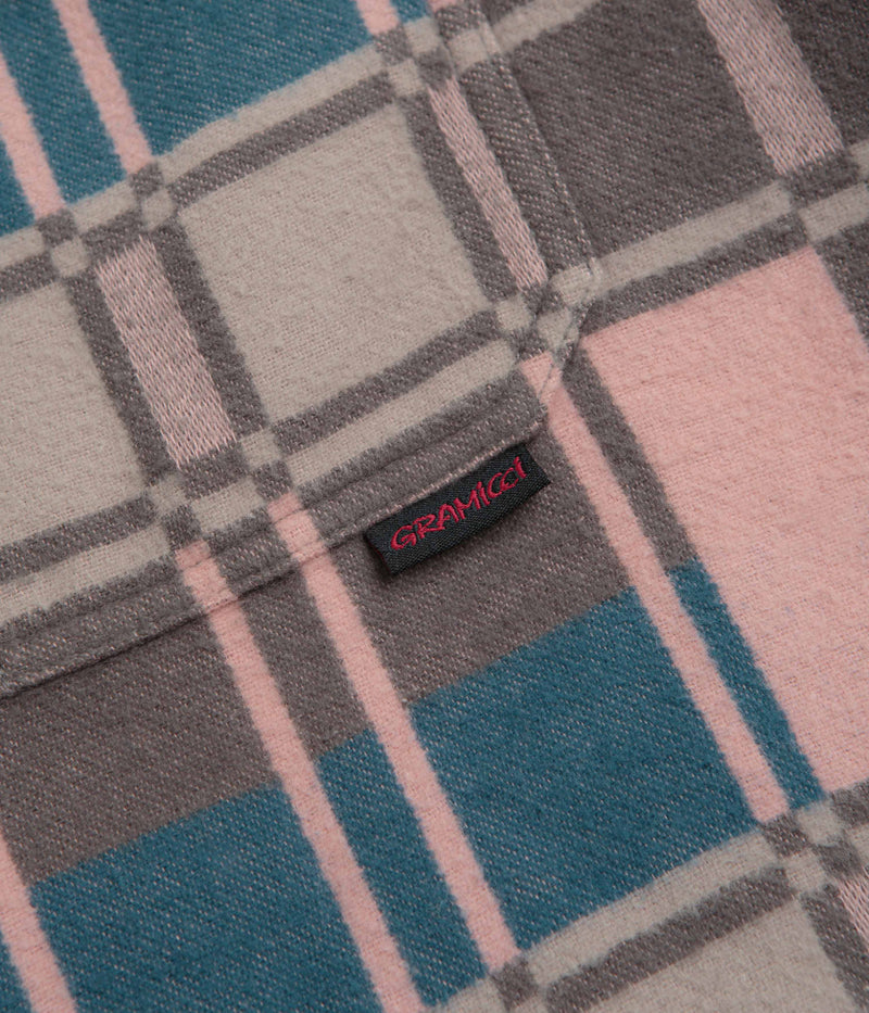 Gramicci Anthony Flannel Shirt in Blush Check