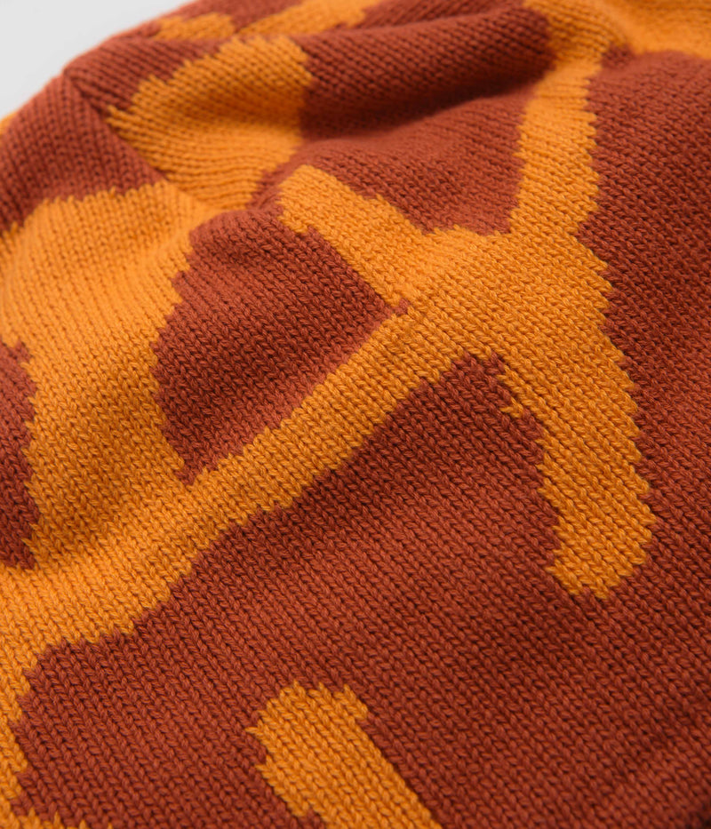 Gramicci Burly Runningman Beanie in Burnt Orange