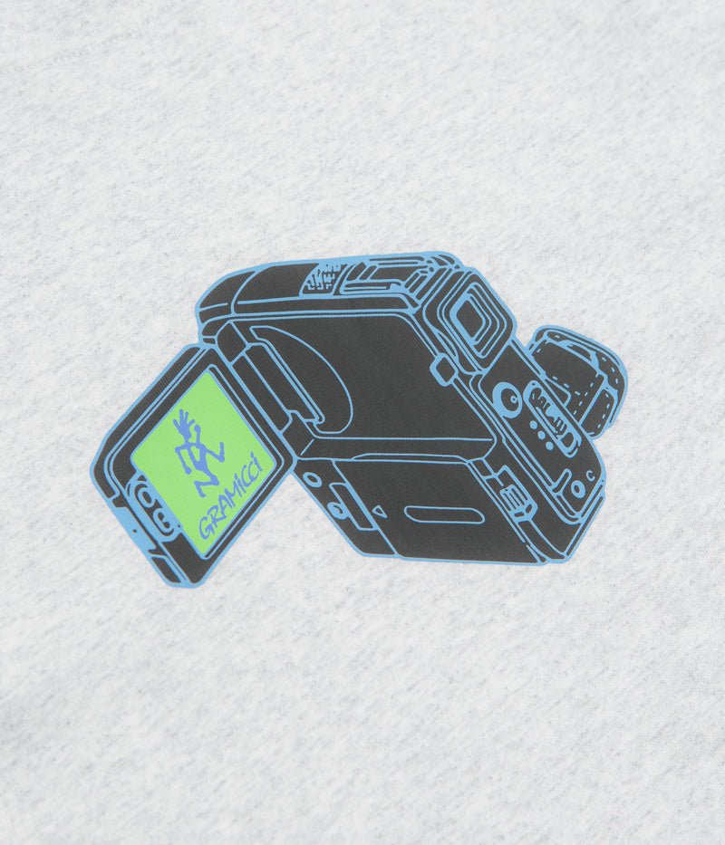 Gramicci Camcorder T-Shirt in Heather Ash