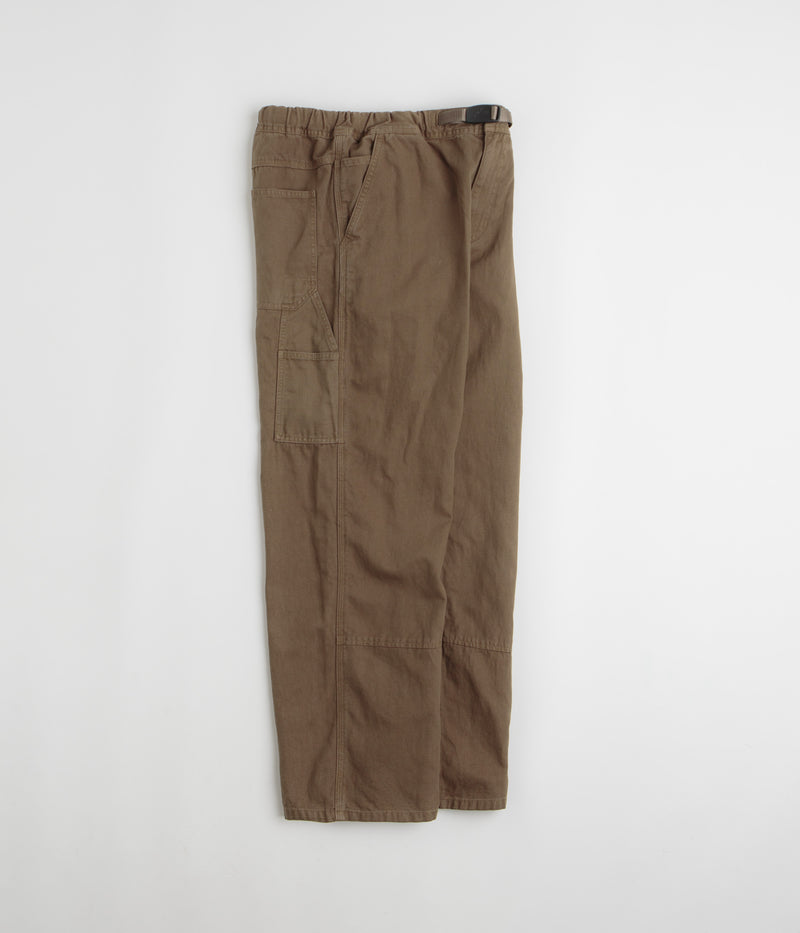 Gramicci Canvas Work Pants in Chocolate Aged