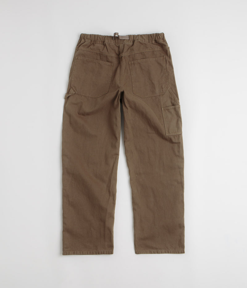 Gramicci Canvas Work Pants in Chocolate Aged