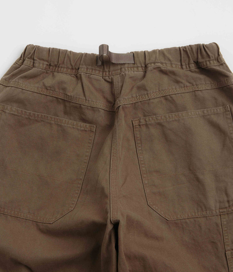 Gramicci Canvas Work Pants in Chocolate Aged
