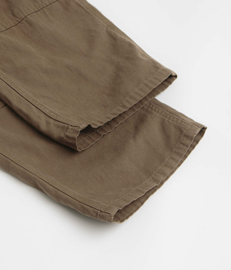 Gramicci Canvas Work Pants in Chocolate Aged