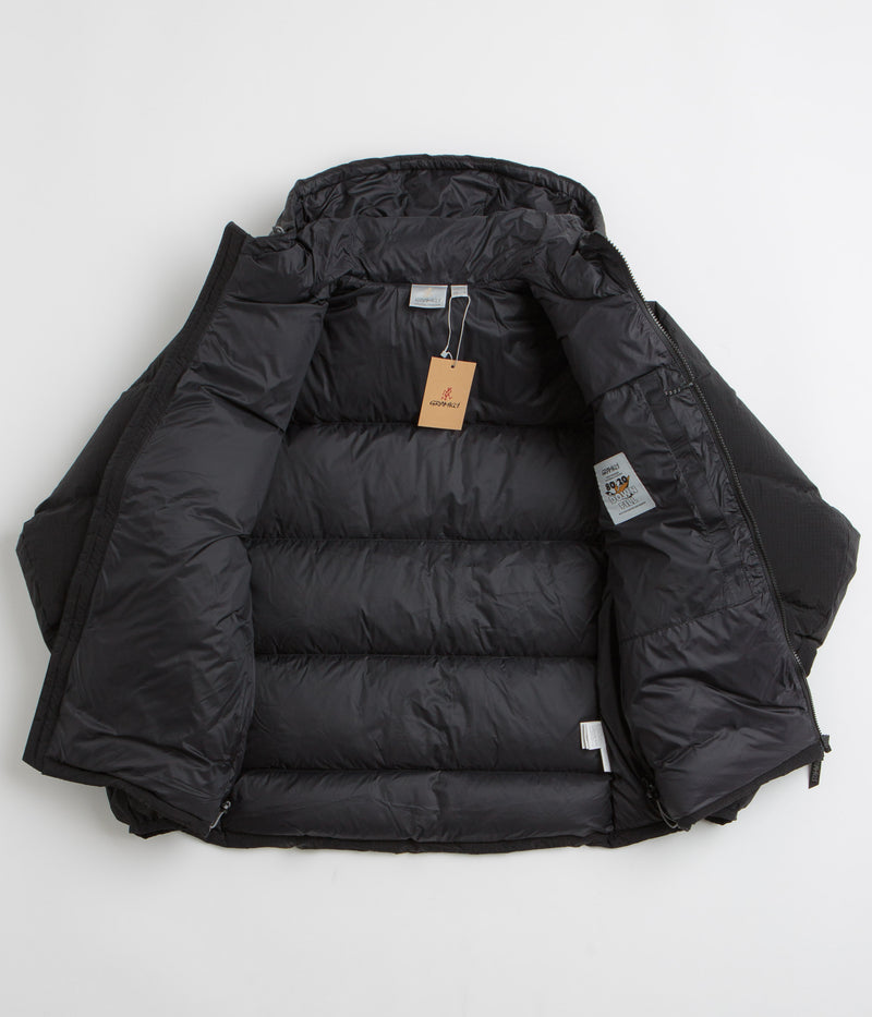 Gramicci Down Hooded Puffer Jacket in Black