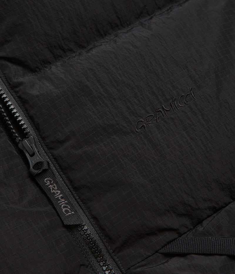 Gramicci Down Hooded Puffer Jacket in Black