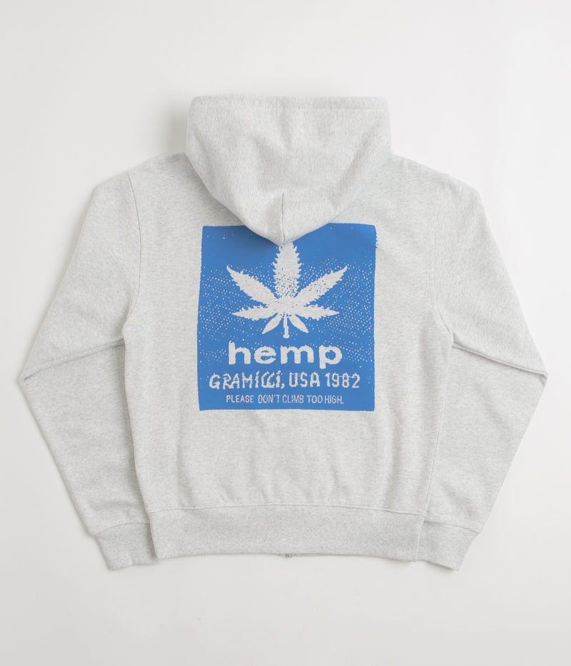 Gramicci Hemp Full Zip Hoodie in Heather Ash