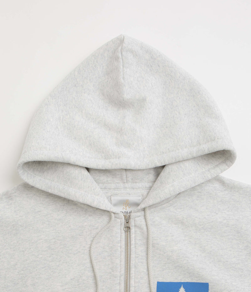 Gramicci Hemp Full Zip Hoodie in Heather Ash