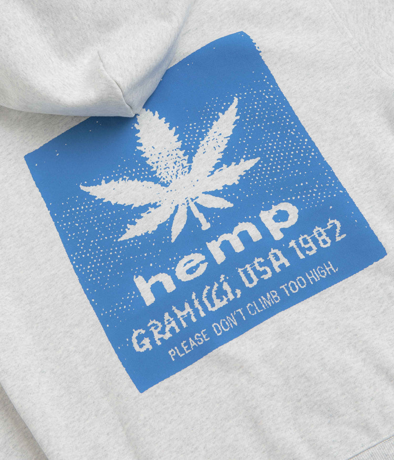Gramicci Hemp Full Zip Hoodie in Heather Ash
