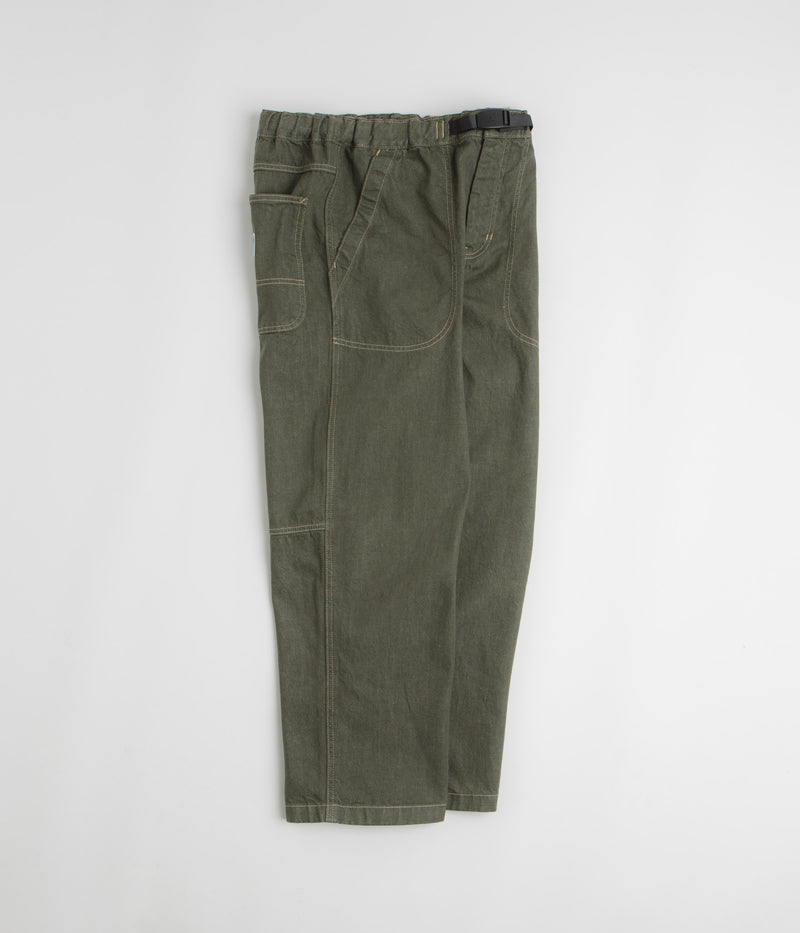 Gramicci Japanese Slub Denim Pants in Dark Sage