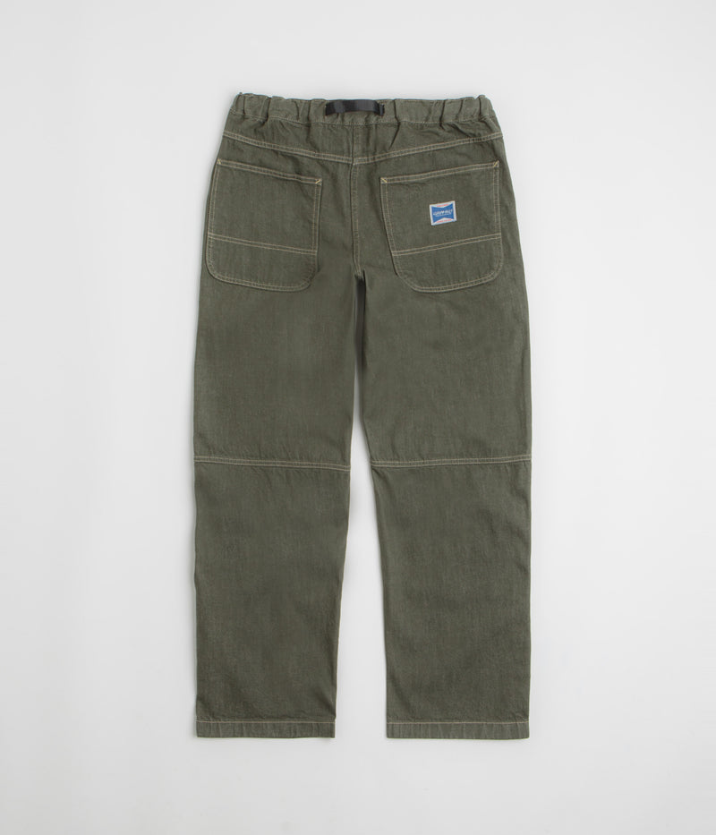 Gramicci Japanese Slub Denim Pants in Dark Sage