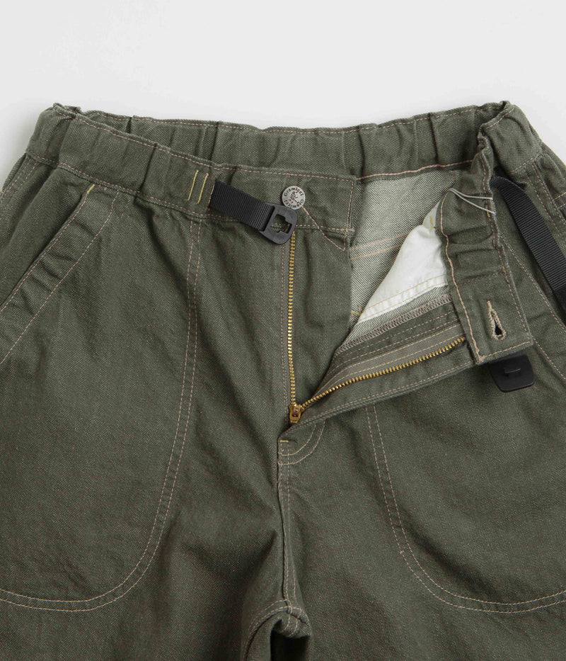 Gramicci Japanese Slub Denim Pants in Dark Sage