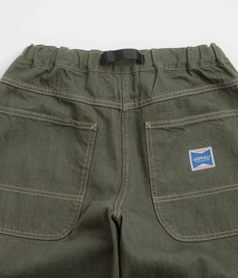 Gramicci Japanese Slub Denim Pants in Dark Sage