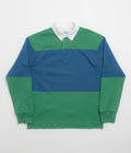 Gramicci Langdon Rugby Shirt in Cerulean and Emerald