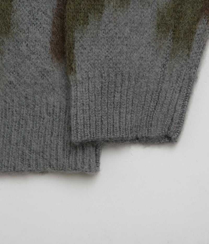 Gramicci Mohair Cardigan in Jungle Digi Camo