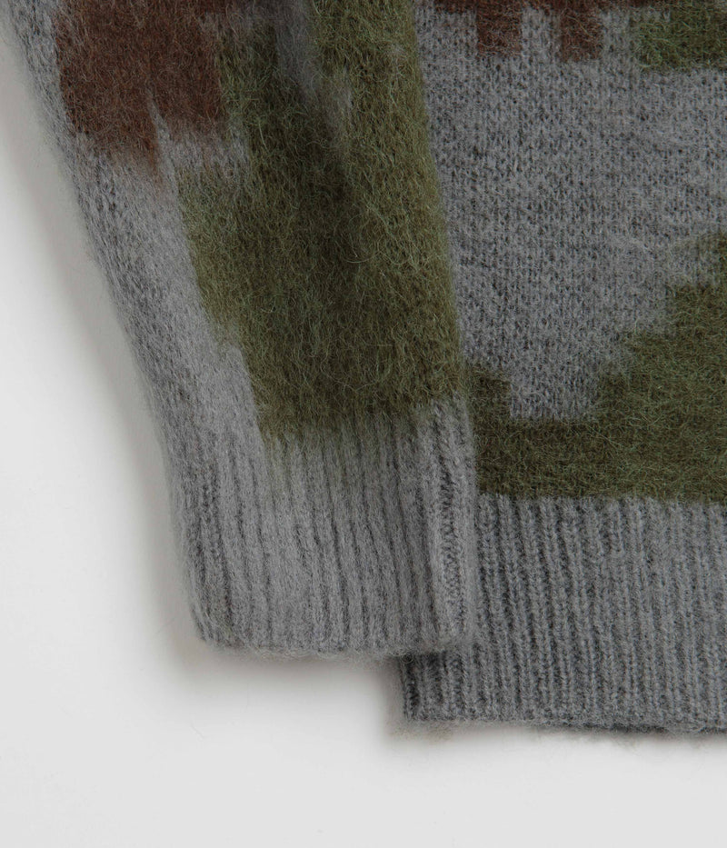 Gramicci Mohair Crewneck Sweatshirt in Jungle Digi Camo