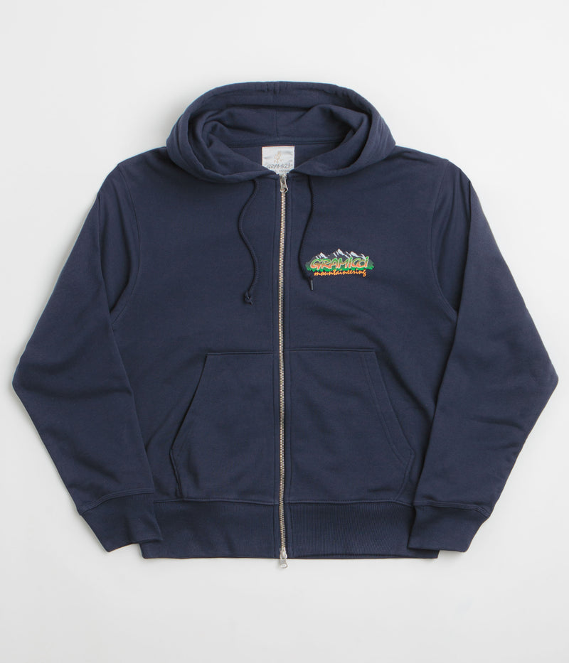 Gramicci Mountaineering Zip Hoodie in Navy