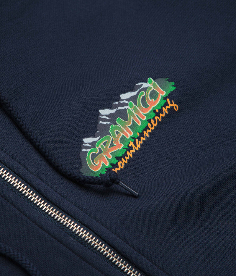 Gramicci Mountaineering Zip Hoodie in Navy