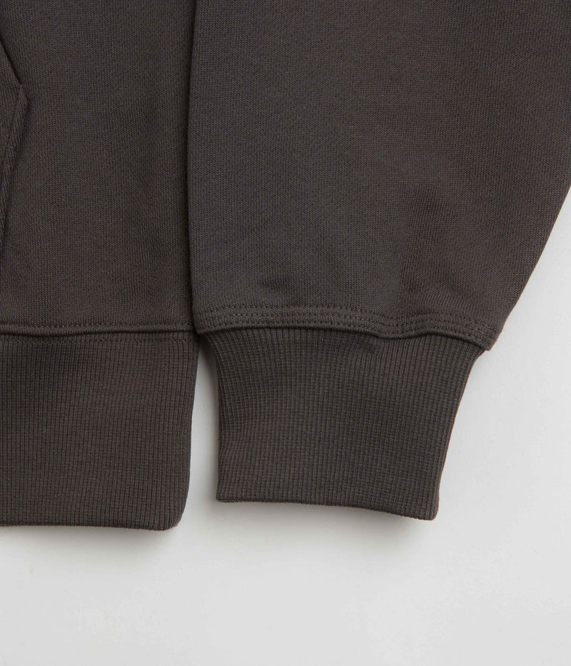 Gramicci Original Freedom Full Zip Hoodie in Deep Brown