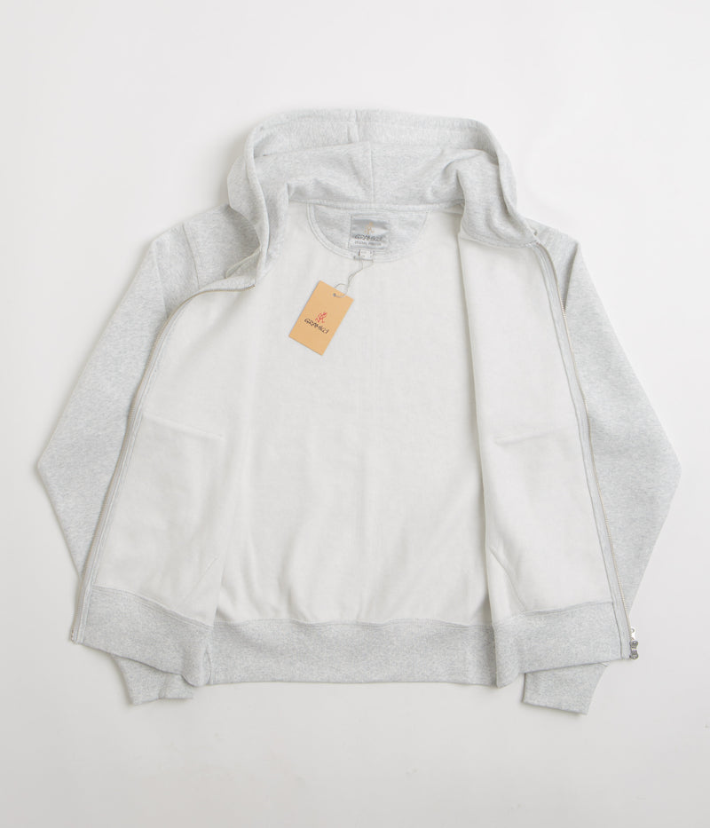 Gramicci Original Freedom Full Zip Hoodie in Heather Ash