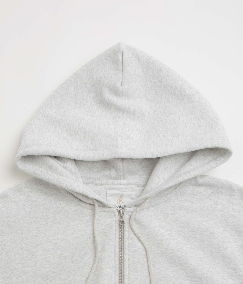 Gramicci Original Freedom Full Zip Hoodie in Heather Ash