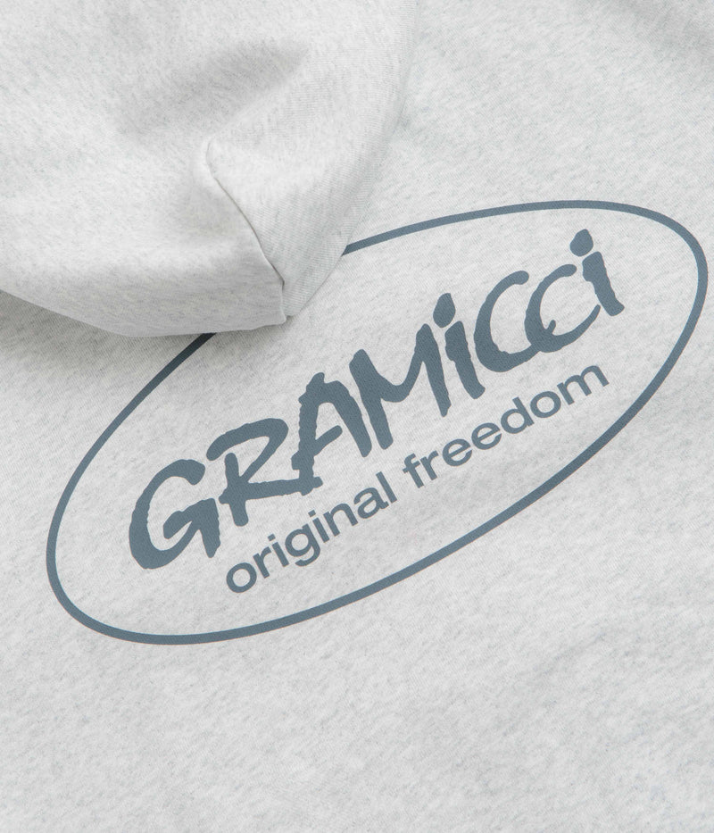 Gramicci Original Freedom Full Zip Hoodie in Heather Ash