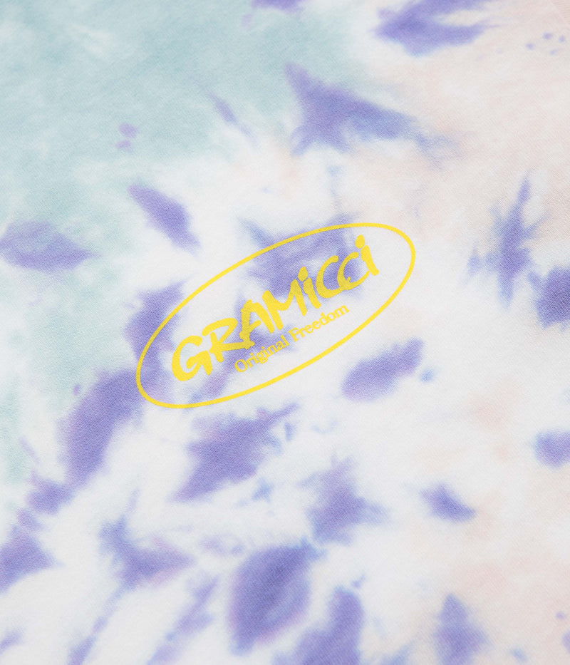 Gramicci Oval Long Sleeve T-Shirt in Blue Tie Dye
