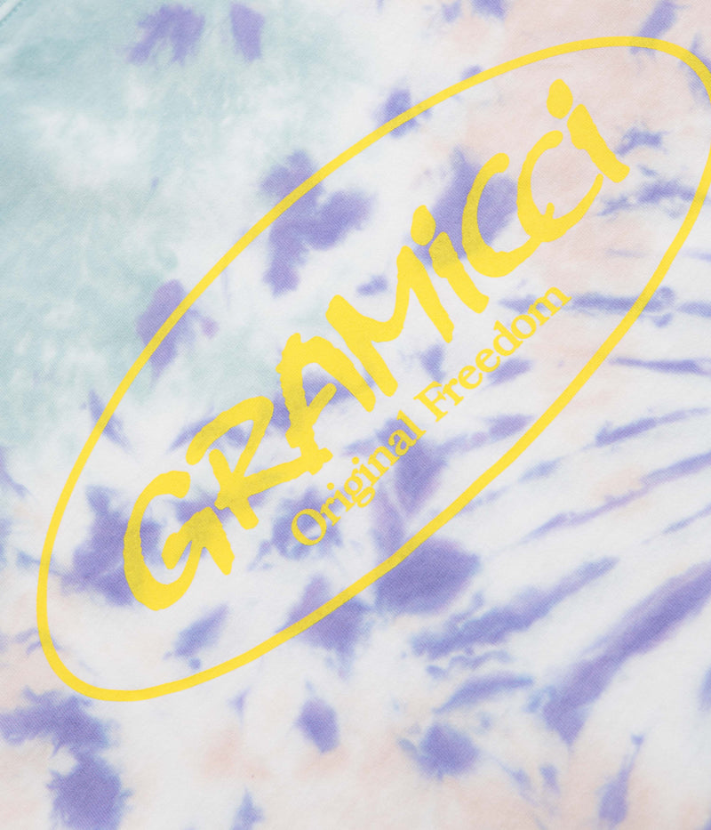 Gramicci Oval Long Sleeve T-Shirt in Blue Tie Dye