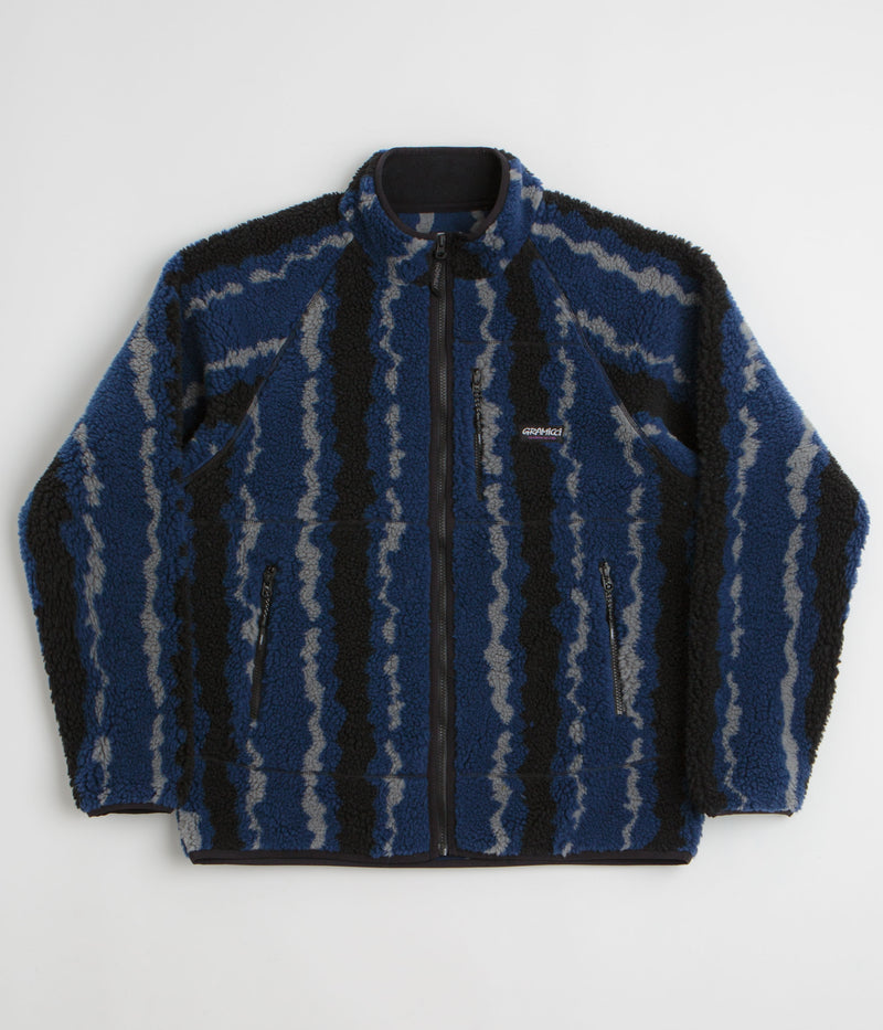 Gramicci Sherpa Jacket in Navy Ripple