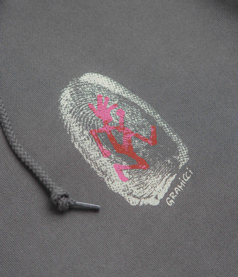 Gramicci Thumbprint Hoodie in Charcoal Pigment