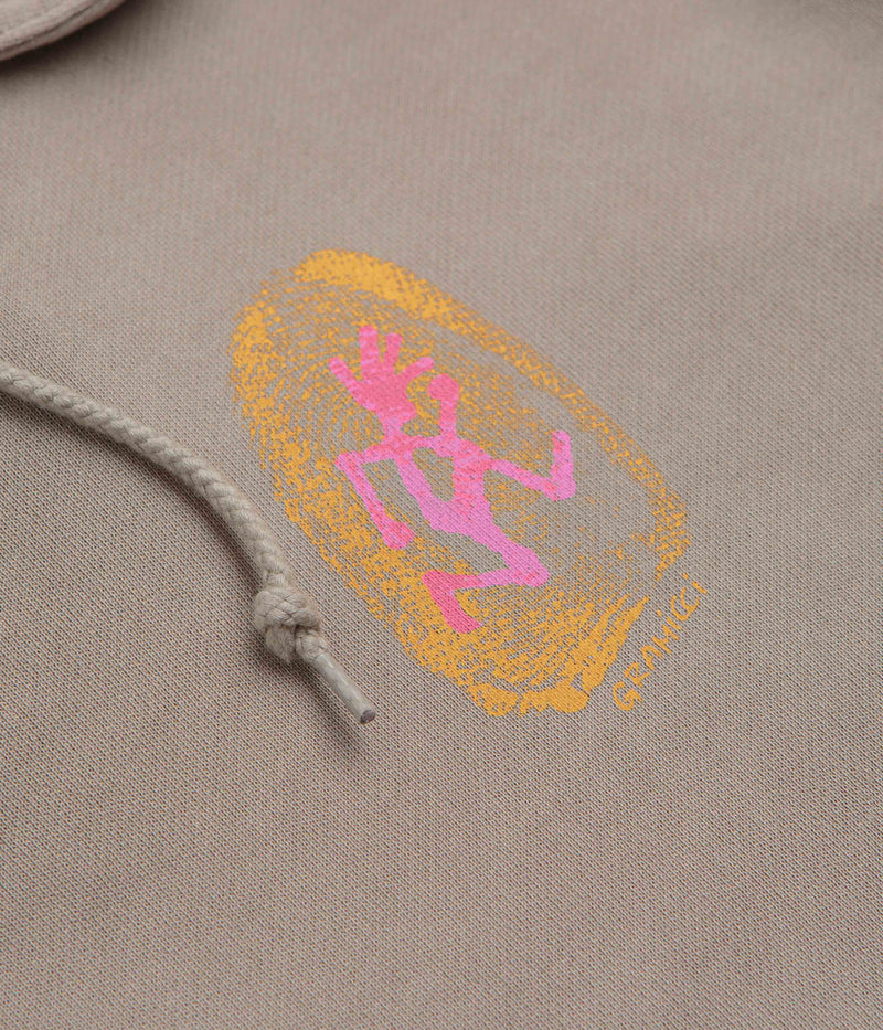 Gramicci Thumbprint Hoodie in Sand Pigment