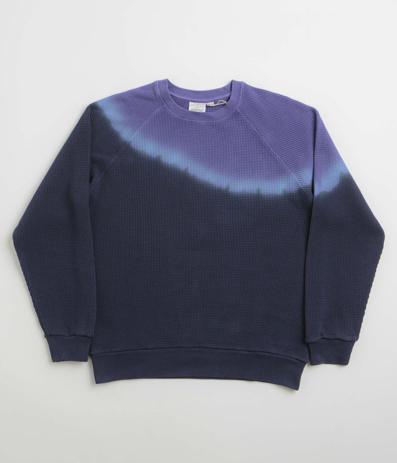 Gramicci Waffle Crewneck Sweatshirt in Gradient Dye