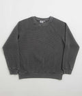 Gramicci Waffle Crewneck Sweatshirt in Pigment Black