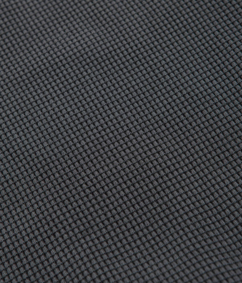 Gramicci Waffle Crewneck Sweatshirt in Pigment Black