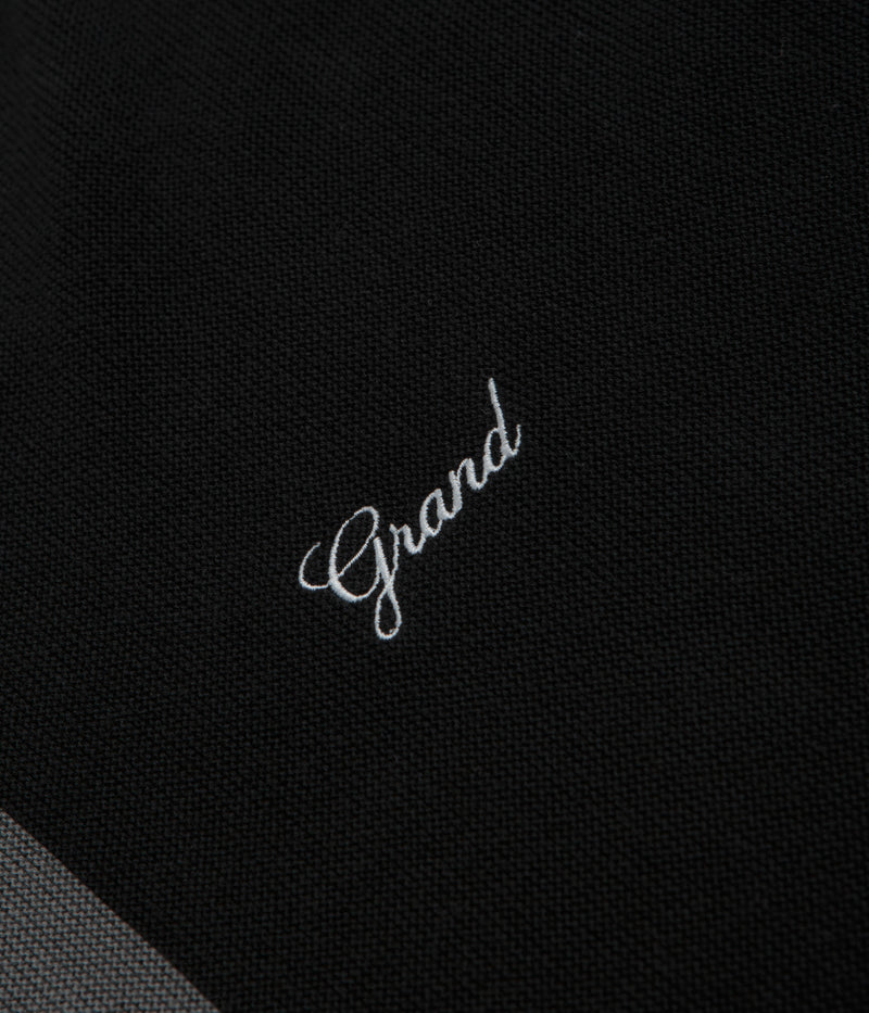 Grand Collection Knit 1/4 Zip Sweatshirt in Grey and Black