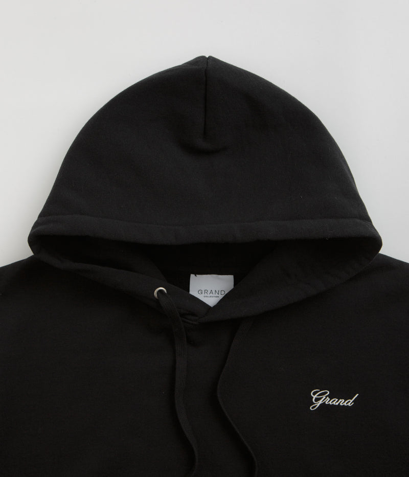 Grand Collection Script Hoodie in Black and Black