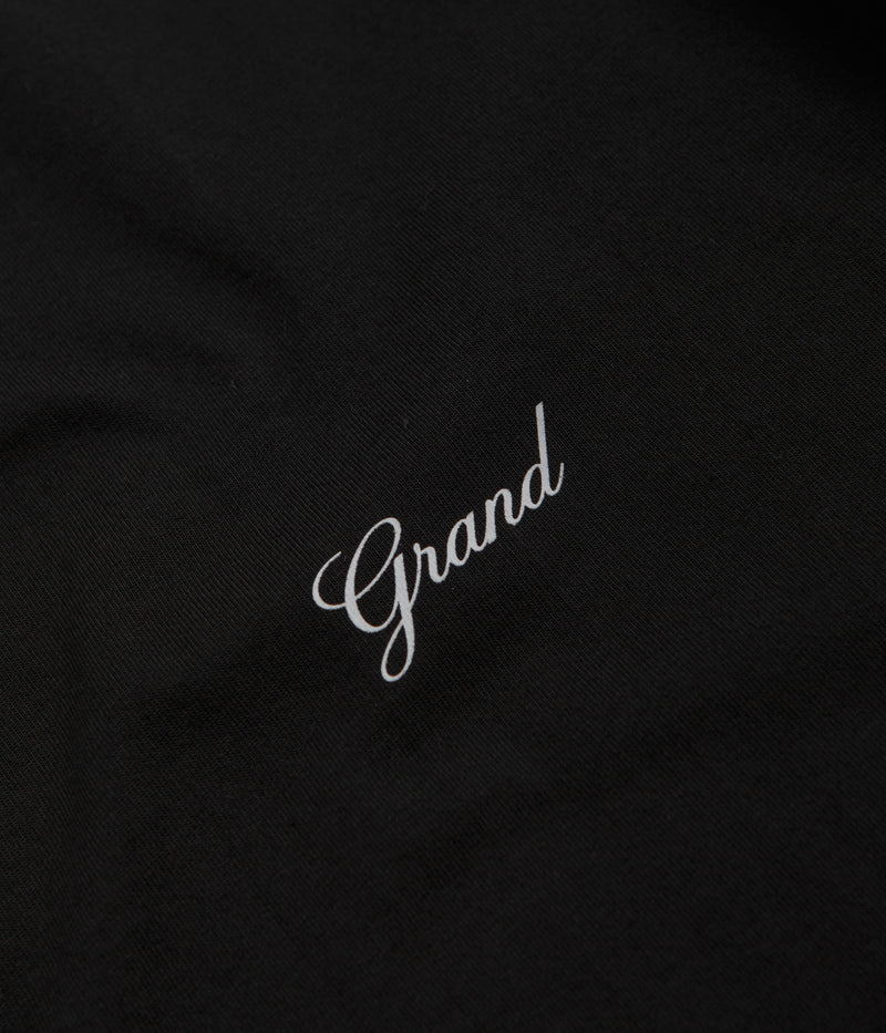 Grand Collection Script T-Shirt in Black and Black