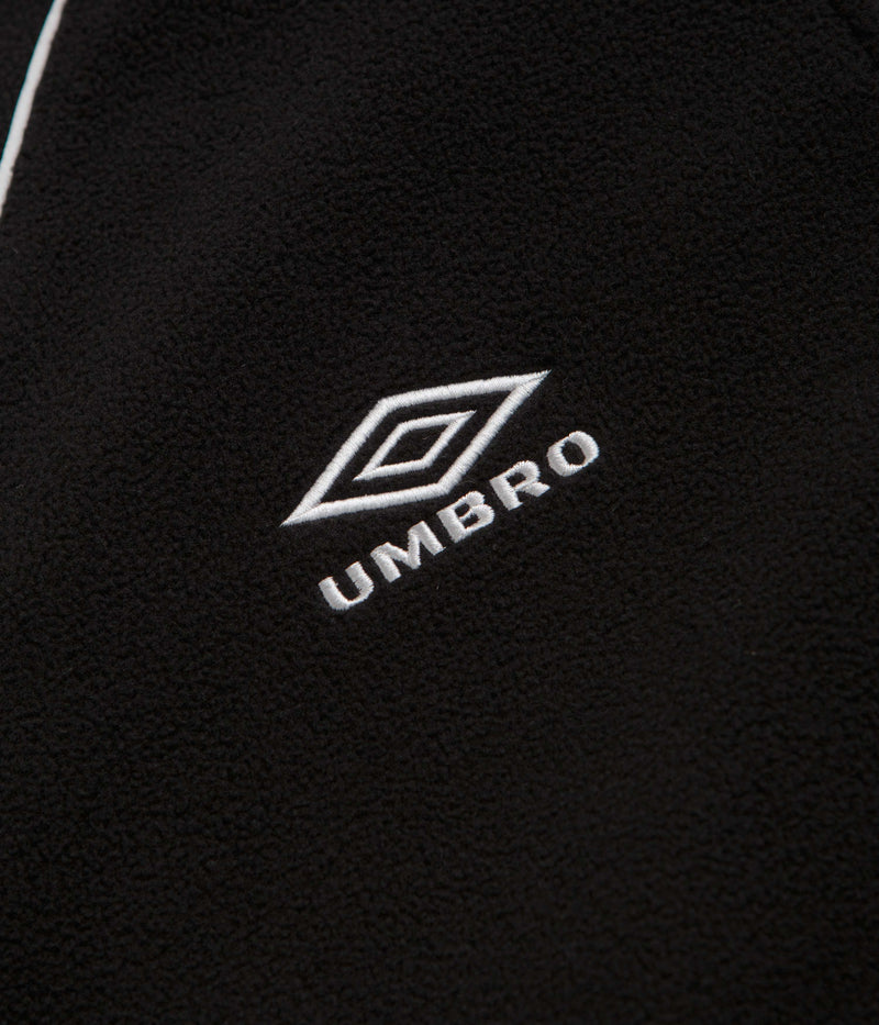 Grand Collection x Umbro 1/4 Zip Micro Fleece in Black and White