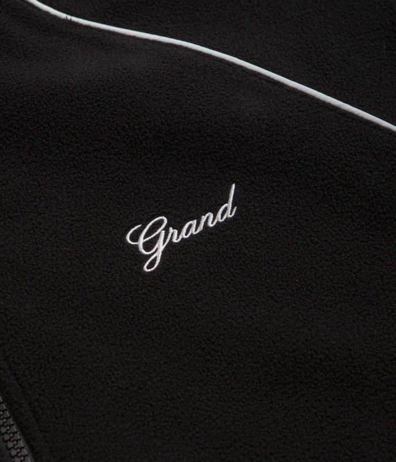 Grand Collection x Umbro 1/4 Zip Micro Fleece in Black and White
