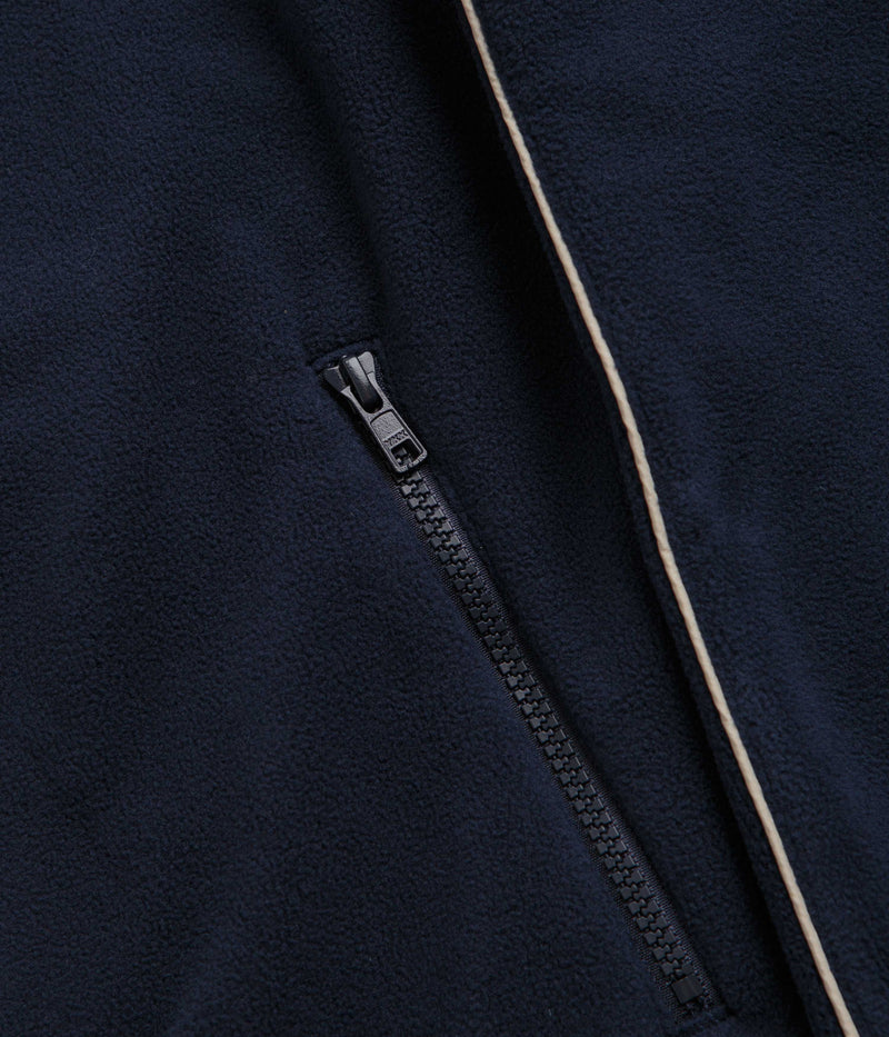 Grand Collection x Umbro 1/4 Zip Micro Fleece in Navy and Cream