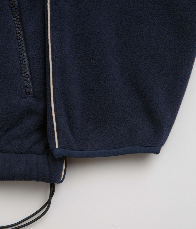 Grand Collection x Umbro 1/4 Zip Micro Fleece in Navy and Cream