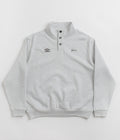 Grand Collection x Umbro Button Collar Sweatshirt in Ash Grey