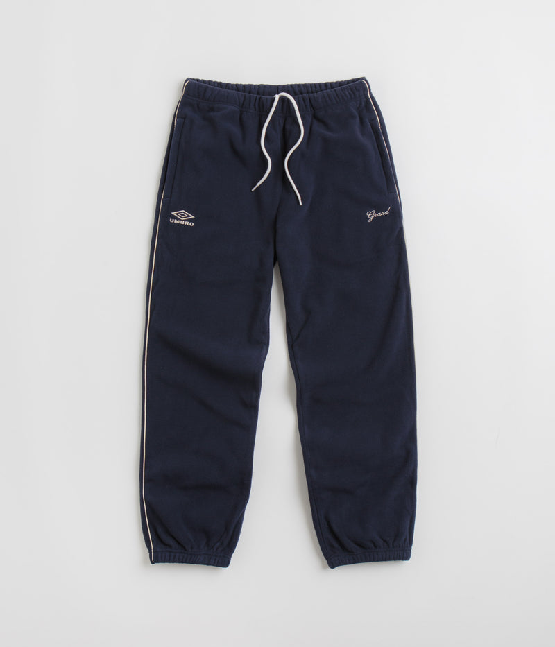 Grand Collection x Umbro Micro Fleece Sweatpants in Navy and Cream