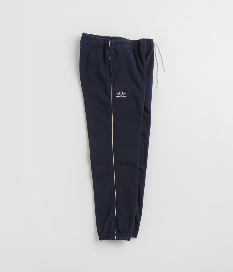 Grand Collection x Umbro Micro Fleece Sweatpants in Navy and Cream