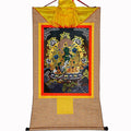 Green Tara - in Black Style - Tibetan thangka painting, view 8