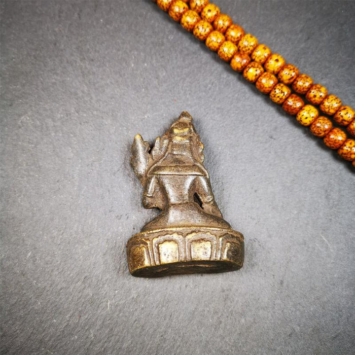Green Tara 2.28" - Tibetan Buddhist statue, view 4