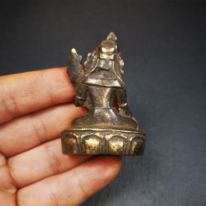 Green Tara 2.28" - Tibetan Buddhist statue, view 8