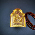 Green Tara with Mantra Tsa Tsa Mold - Tibetan tsa tsa mold, front view